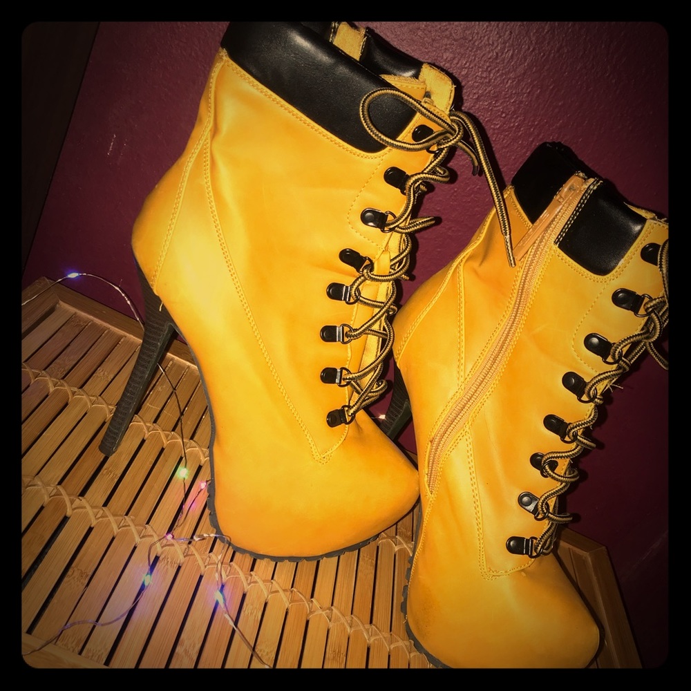 High heels ankle boots